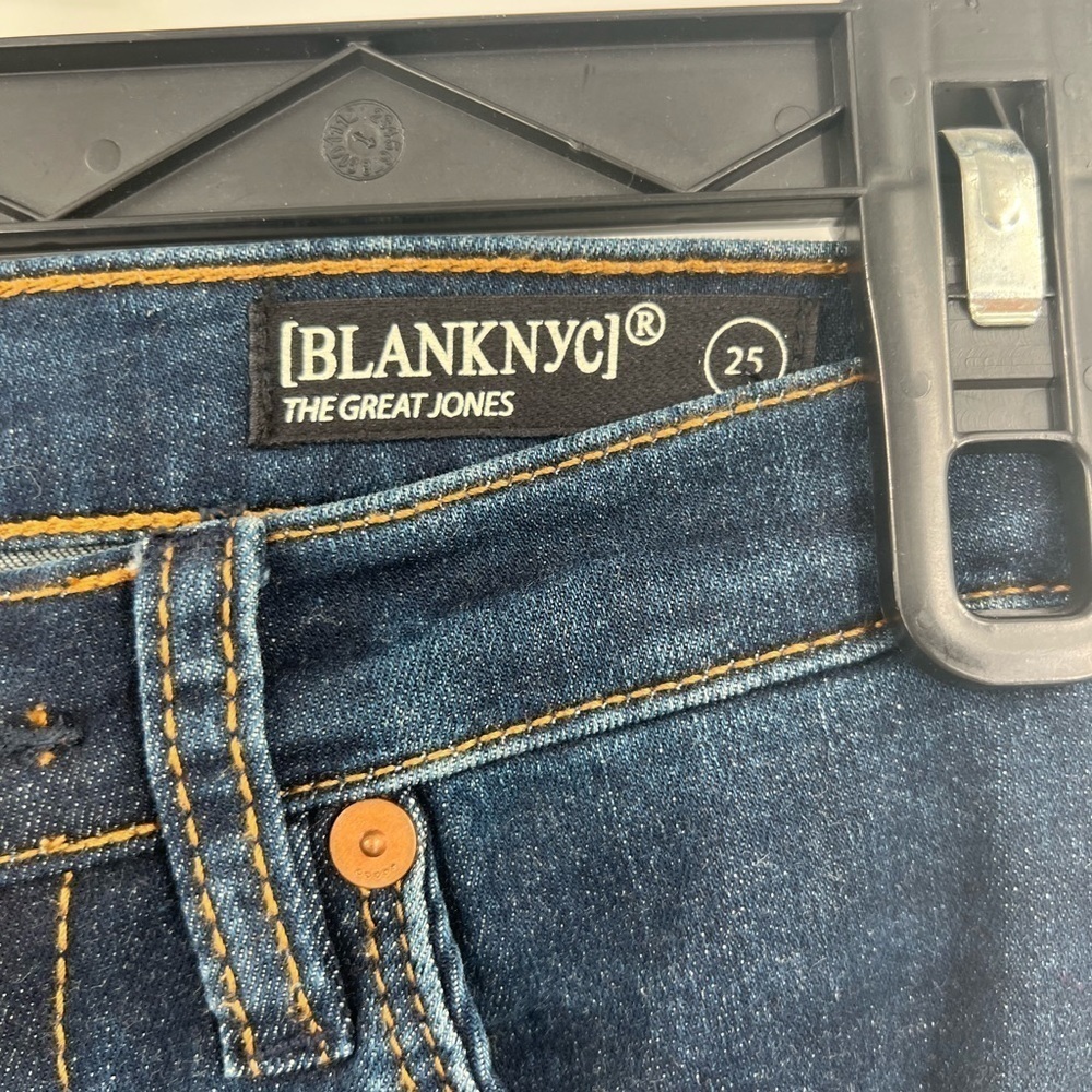 BlankNYC the great jones high rise skinny blue jeans size 25 - Picture 6 of 9